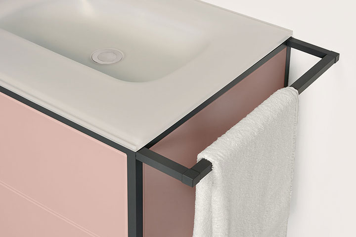Muebles de baño cristal y aluminio